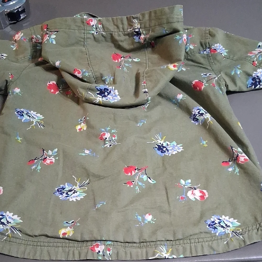 GAP Kids Floral Medium-weight- Olive Green XL